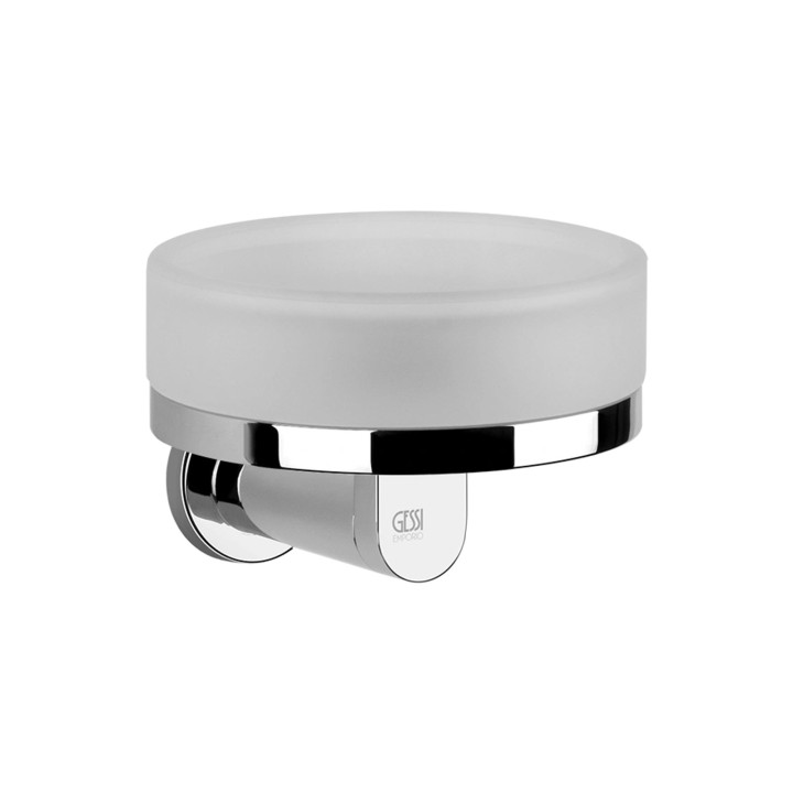Gessi 38803 porta sapone in vetro satinato a parete linea EMPORIO ACCESSORIES