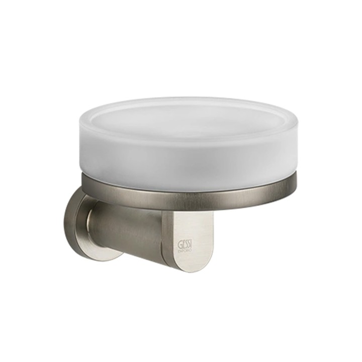 Gessi 38803 porta sapone in vetro satinato a parete linea EMPORIO ACCESSORIES
