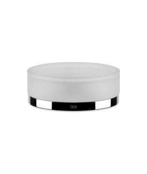 Gessi 38827 porta sapone in vetro satinato d'appoggio linea EMPORIO ACCESSORIES