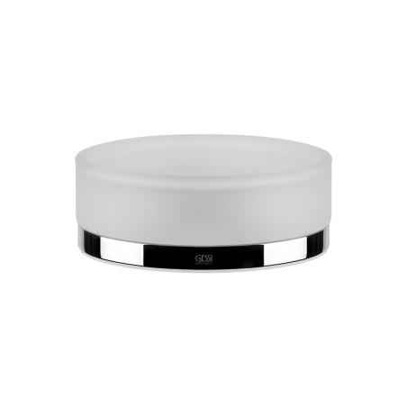 Gessi 38827 porta sapone in vetro satinato d'appoggio linea EMPORIO ACCESSORIES