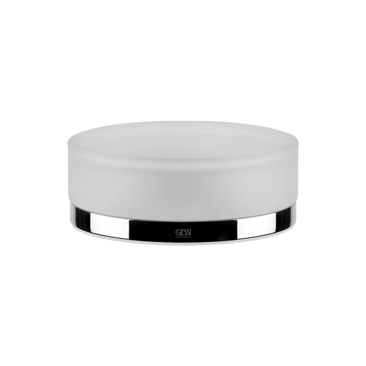 Gessi 38827 porta sapone in vetro satinato d'appoggio linea EMPORIO ACCESSORIES