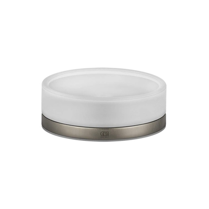 Gessi 38827 porta sapone in vetro satinato d'appoggio linea EMPORIO ACCESSORIES