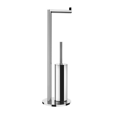 Gessi 38942 piantana da terra con porta rotolo e porta scopino linea EMPORIO ACCESSORIES