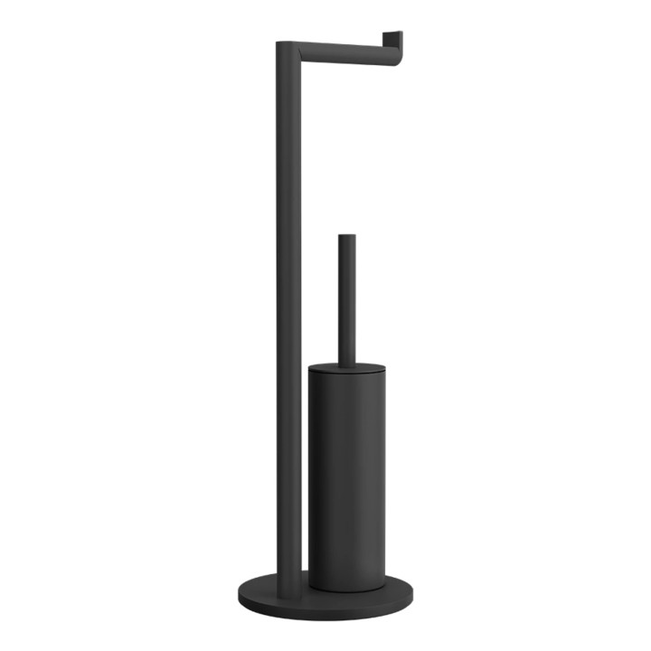 Gessi 38942 piantana da terra con porta rotolo e porta scopino linea EMPORIO ACCESSORIES