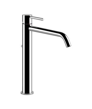 Gessi 18605 miscelatore lavabo alto bocca lunga con scarico e flessibili di collegamento linea EMPORIO VIA TORTONA