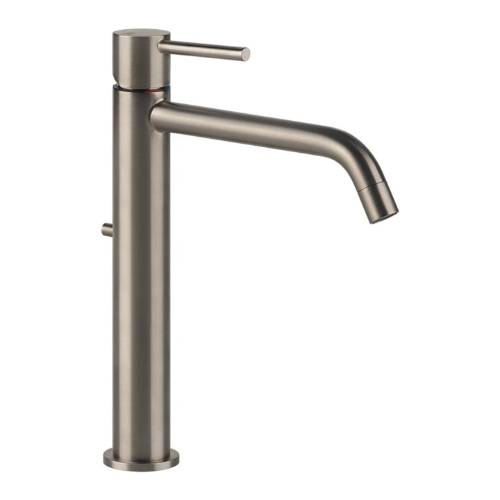 Gessi 18605 miscelatore lavabo alto bocca lunga con scarico e flessibili di collegamento linea EMPORIO VIA TORTONA
