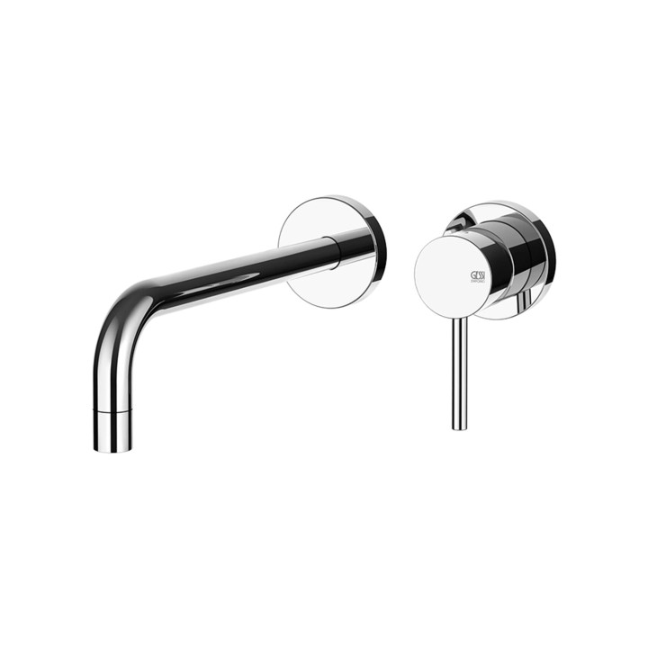 Gessi 44825 parte esterna miscelatore a parete bocca lunga senza scarico linea EMPORIO VIA TORTONA