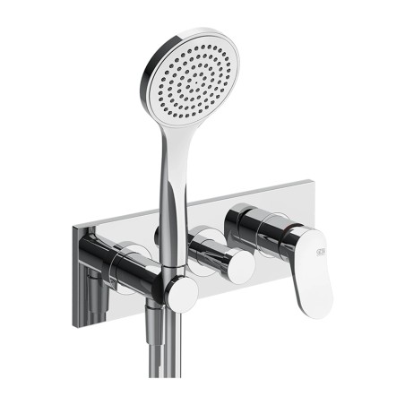 Gessi 56040 parte esterna miscelatore doccia a parete 2 vie con doccetta linea EMPORIO VIA MERAVIGLI