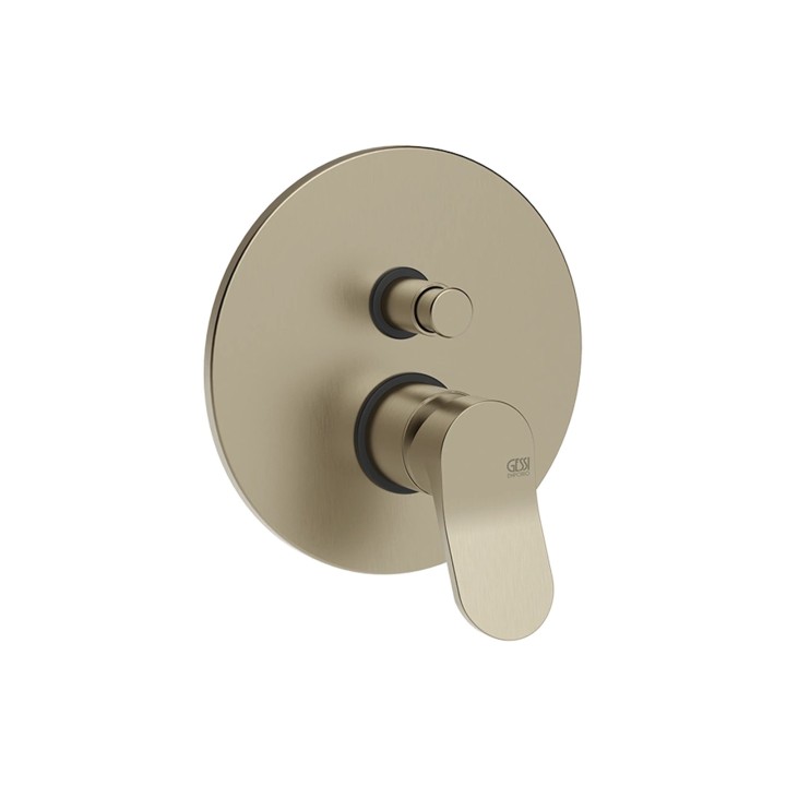 Gessi 56080 parte esterna miscelatore doccia a parete 2 vie con deviatore linea EMPORIO VIA MERAVIGLI