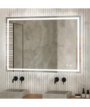 Oceano RLF6080B specchio rettangolare 60x80 cm con illuminazione frontale linea ETEREA