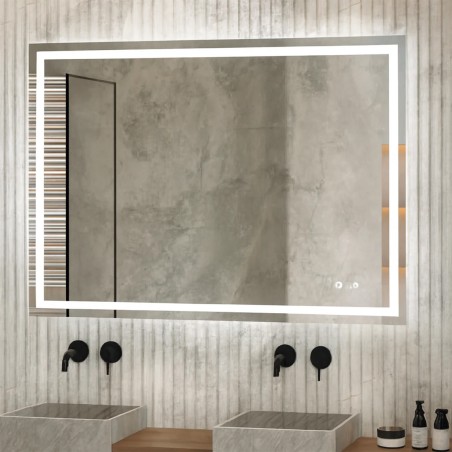 Oceano RLF6080B specchio rettangolare 60x80 cm con illuminazione frontale linea ETEREA