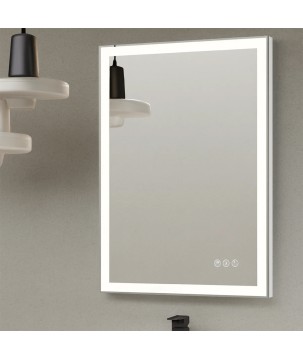 Oceano RLT6070A specchio rettangolare 60x70 cm con doppia illuminazione linea ETEREA