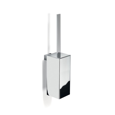 Gedy 5433-03 scopino da parete con ciuffo in setole nero e tazza interna estraibile serie LOUNGE