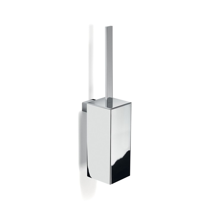 Gedy 5433-03 scopino da parete con ciuffo in setole nero e tazza interna estraibile serie LOUNGE