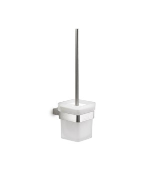 Gedy A533-03 scopino da parete con ciuffo in setole nero e tazza interna estraibile serie MAUI