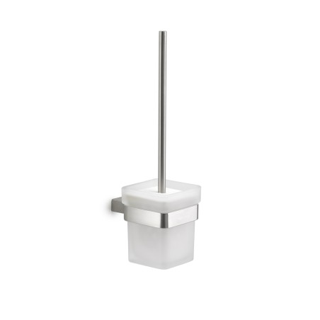 Gedy A533-03 scopino da parete con ciuffo in setole nero e tazza interna estraibile serie MAUI