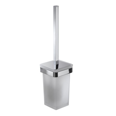 Gedy A833-03 scopino da parete con ciuffo in setole nero e tazza interna estraibile serie SAMOA