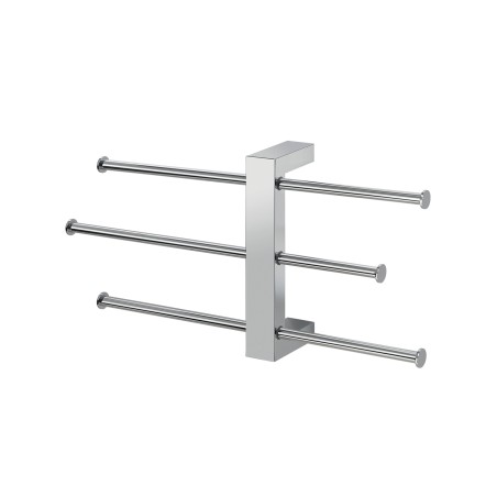 Gedy 7630 barra da parete con 3 portasalviette scorrevoli serie BRIDGE