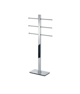 Gedy 7631 piantana da appoggio portasalviette con 3 braccia scorrevoli serie BRIDGE