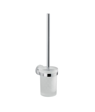 Gedy 2333-03 scopino da parete con ciuffo in setole bianco e tazza interna estraibile serie EROS