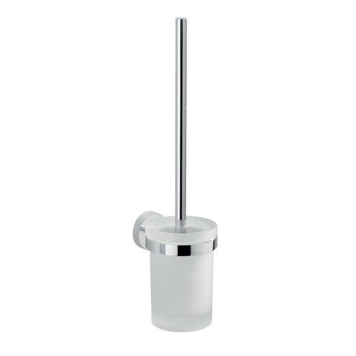 Gedy 2333-03 scopino da parete con ciuffo in setole bianco e tazza interna estraibile serie EROS