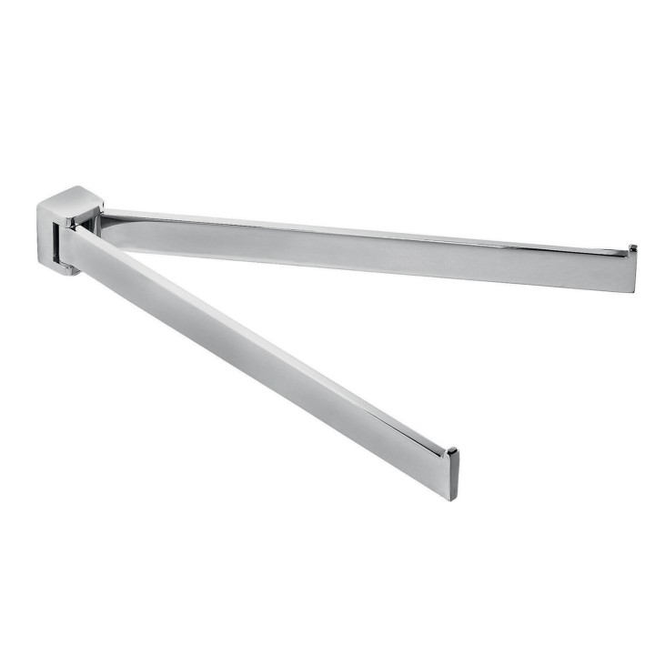 Gedy 5723 portasalviette a snodo cromato da parete serie GLAMOUR