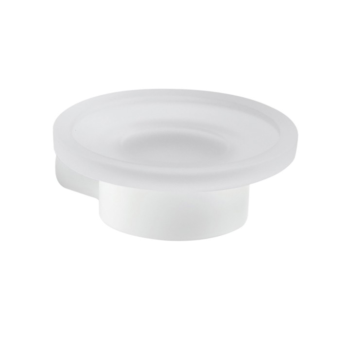 Gedy PI11 portasapone da parete con contenitore in vetro satinato serie PIRENEI Gedy PI11 portasapone da parete con contenitore in vetro satinato serie PIRENEI