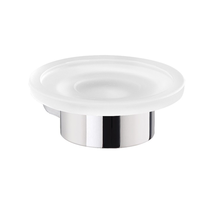 Gedy PI11 portasapone da parete con contenitore in vetro satinato serie PIRENEI Gedy PI11 portasapone da parete con contenitore in vetro satinato serie PIRENEI