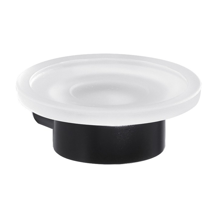 Gedy PI11 portasapone da parete con contenitore in vetro satinato serie PIRENEI Gedy PI11 portasapone da parete con contenitore in vetro satinato serie PIRENEI