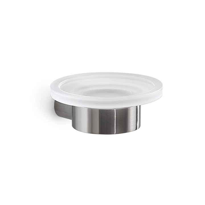 Gedy PI11 portasapone da parete con contenitore in vetro satinato serie PIRENEI Gedy PI11 portasapone da parete con contenitore in vetro satinato serie PIRENEI
