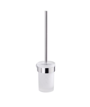Gedy PI33-03 scopino da parete con ciuffo in setole bianco e tazza interna estraibile serie PIRENEI