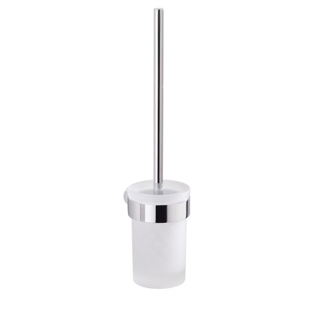 Gedy PI33-03 scopino da parete con ciuffo in setole bianco e tazza interna estraibile serie PIRENEI