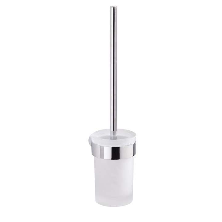 Gedy PI33-03 scopino da parete con ciuffo in setole bianco e tazza interna estraibile serie PIRENEI