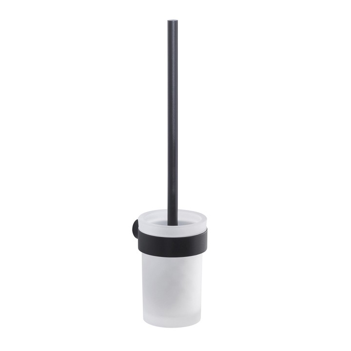 Gedy PI33-03 scopino da parete con ciuffo in setole bianco e tazza interna estraibile serie PIRENEI