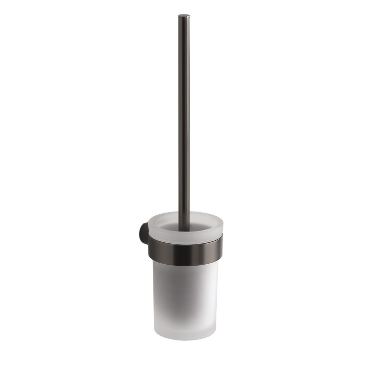 Gedy PI33-03 scopino da parete con ciuffo in setole bianco e tazza interna estraibile serie PIRENEI