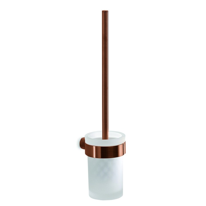 Gedy PI33-03 scopino da parete con ciuffo in setole bianco e tazza interna estraibile serie PIRENEI