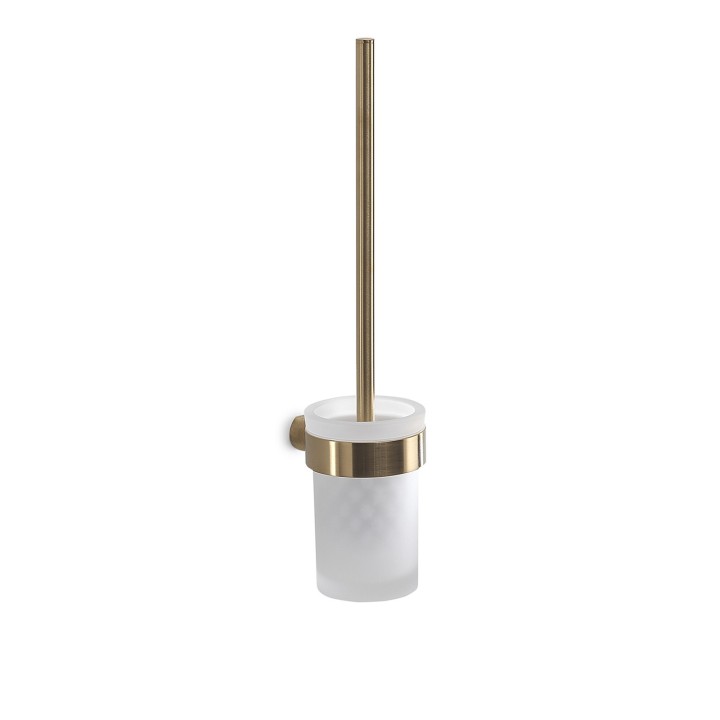 Gedy PI33-03 scopino da parete con ciuffo in setole bianco e tazza interna estraibile serie PIRENEI