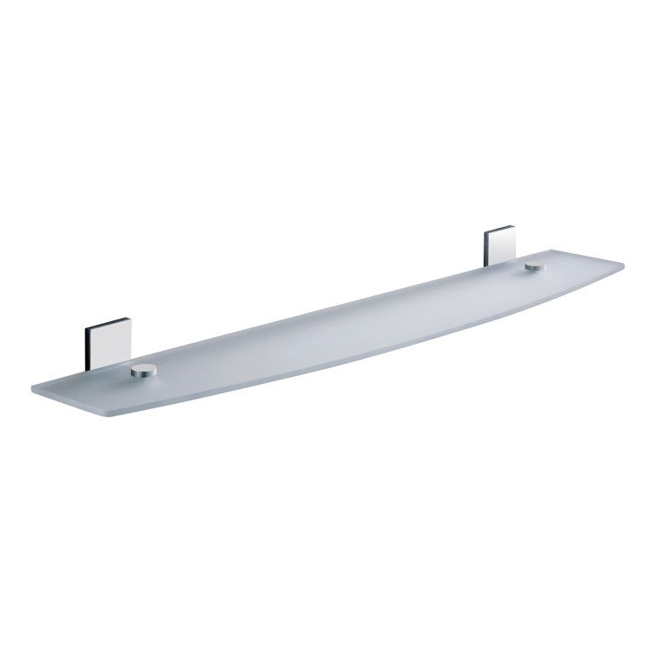 Gedy 7819-60 mensola da parete in vetro temperato da 60 cm carico testato 7 kg uniformemente distribuito serie MAINE