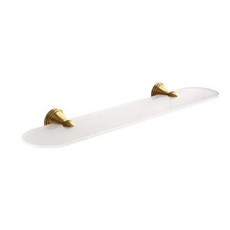 Gedy 7519-60 mensola in vetro temperato da 60 cm carico testato 6 kg da parete serie ROMANCE