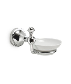 Gedy NV11 portasapone da parete con contenitore in ceramica serie NEVIS