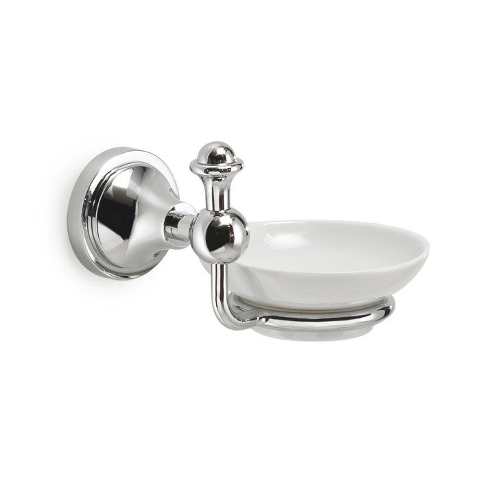 Gedy NV11 portasapone da parete con contenitore in ceramica serie NEVIS