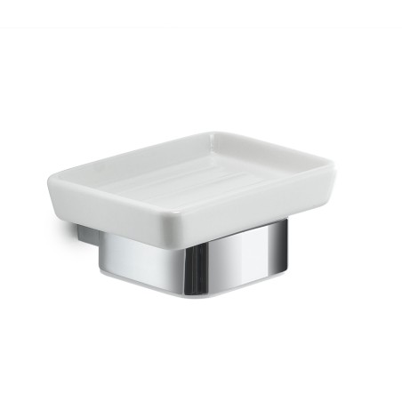 Gedy SG11 portasapone da parete con contenitore in ceramica bianca serie SPLUGA