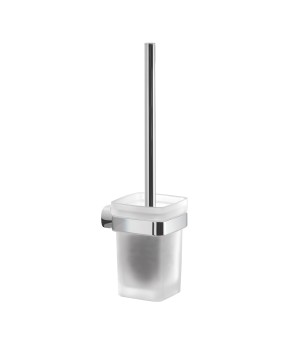 Gedy ST33-03 scopino da parete con ciuffo in setole nero e tazza interna estraibile serie STELVIO