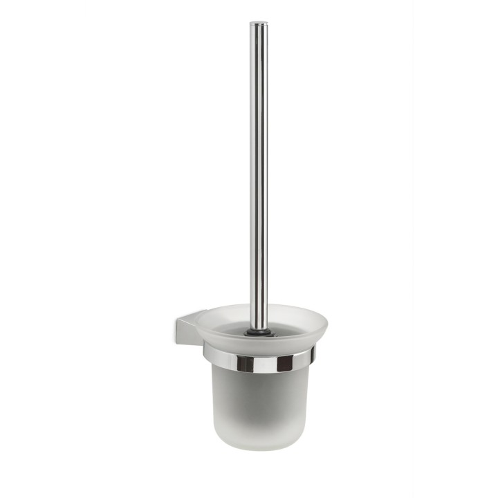 Gedy TN33-03 scopino da parete con ciuffo in setole bianco e tazza interna estraibile serie TONALE
