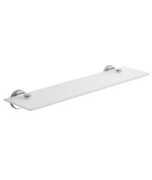 Gedy FP19-55 mensola in vetro temperato da 55 cm. carico testato 7,5 kg da parete serie FELCE PLUS