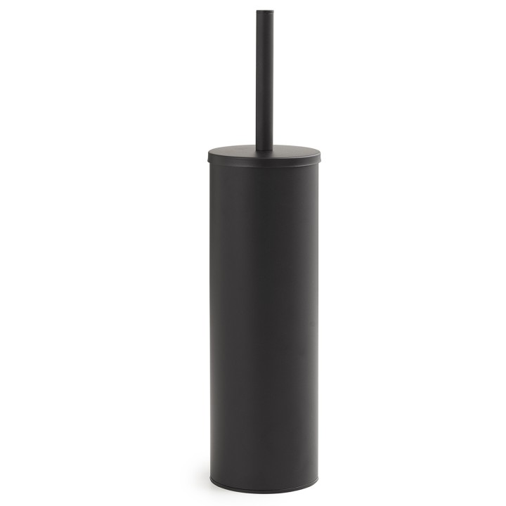 Gedy FE33 scopino da appoggio con ciuffo in setole nero e tazza interna estraibile serie FELCE