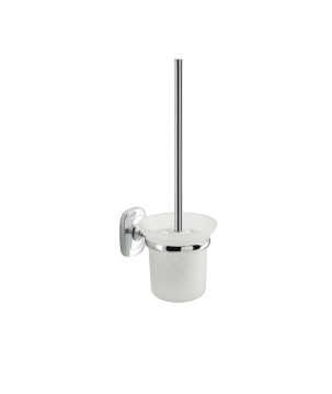 Gedy EV33-03 scopino da parete con ciuffo in setole bianco e tazza interna estraibile serie EVEREST