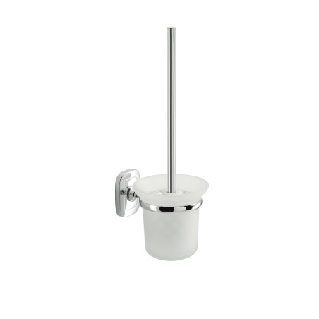 Gedy EV33-03 scopino da parete con ciuffo in setole bianco e tazza interna estraibile serie EVEREST