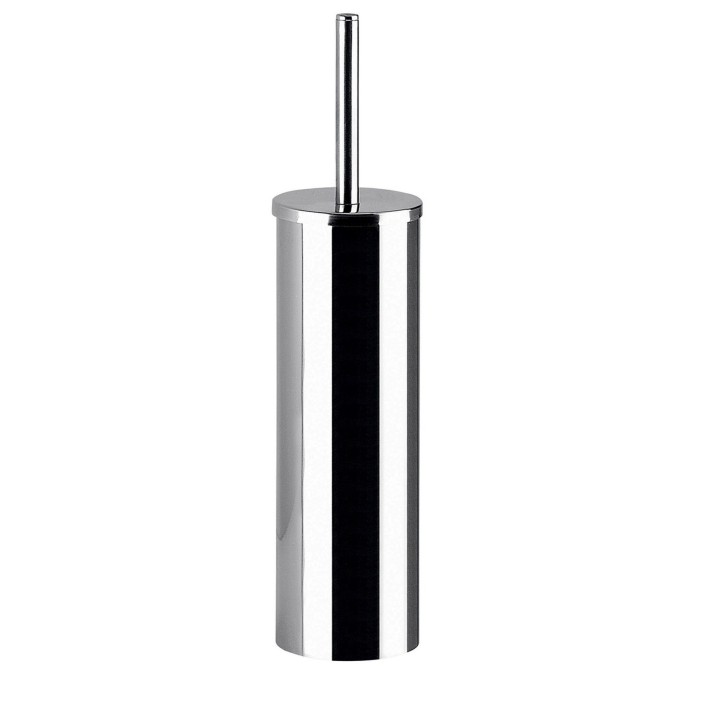 Gedy GE33 scopino da parete con ciuffo in setole nero e tazza interna estraibile serie GENZIANA