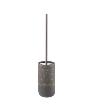 Gedy 8733 portascopino con ciuffo in setole nero serie CALIPSO